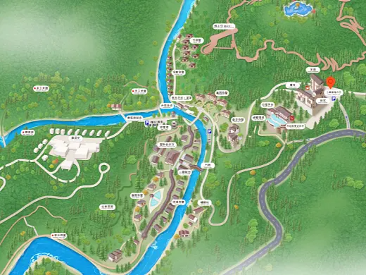 从江结合景区手绘地图智慧导览和720全景技术，可以让景区更加“动”起来，为游客提供更加身临其境的导览体验。